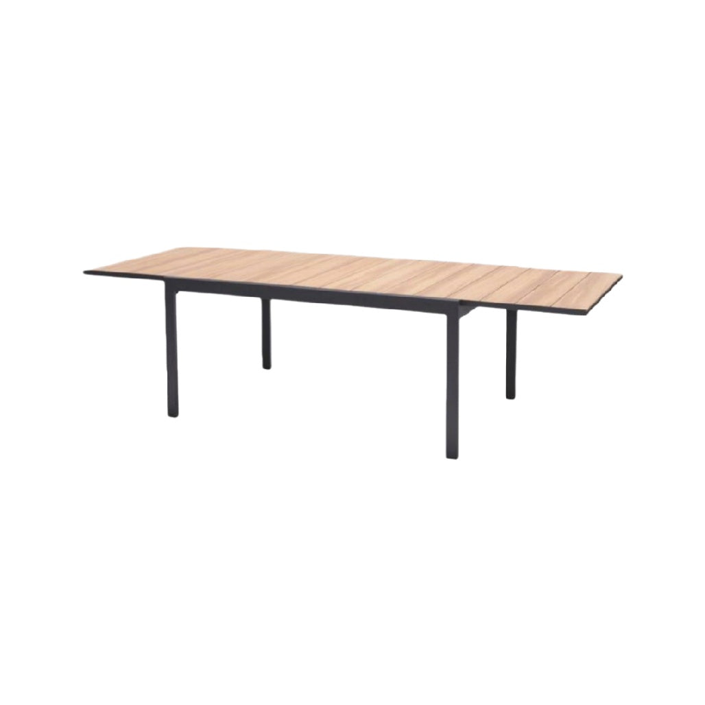 Table à manger extensible en bois et métal pour salle à manger - 200 x 100 x 75