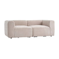 Canapé modulable en tissu pour salon - 200 x 85 x 75