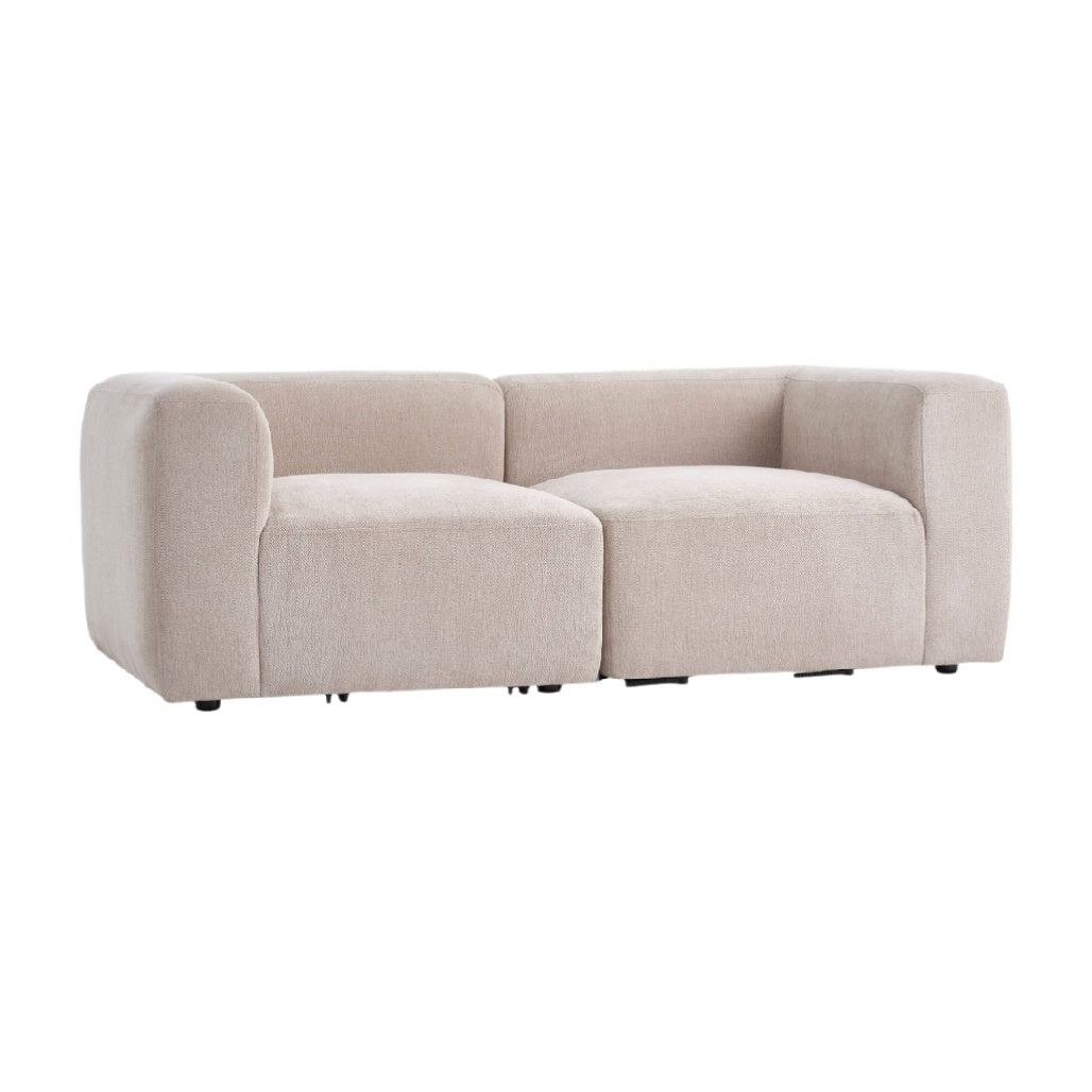 Canapé modulable en tissu pour salon - 200 x 85 x 75
